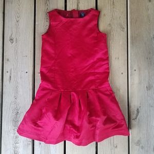 Girls Gap Kids red satin formal dress